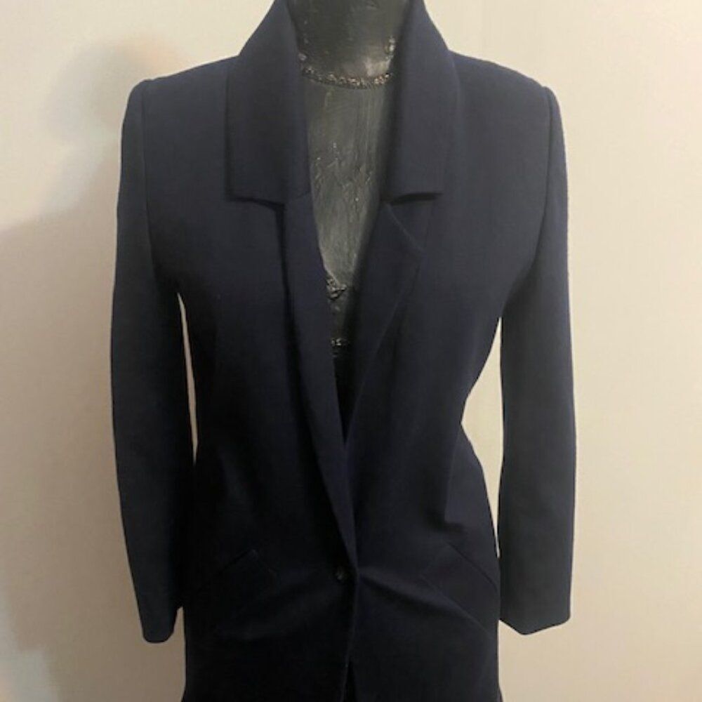 One by Chapter One Navy Blue 1 button jacket, size XS
